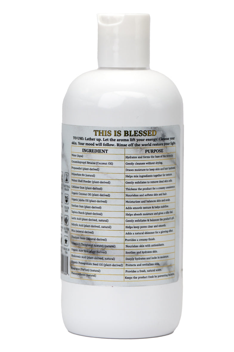 16oz Blessed Luxury Aura Plant Powered Body Wash